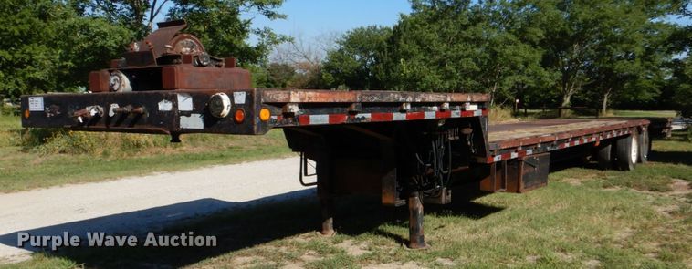 1998 Ledwell LW48HTHT2  drop deck equipment trailer - DM4236