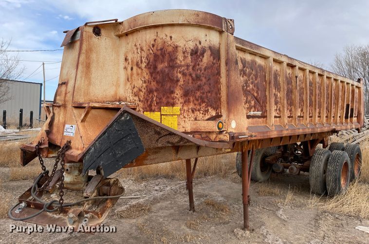 1985 Lufkin TD2522/19  end dump trailer - DJ5026