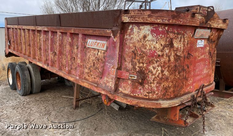 1972 Lufkin  end dump trailer - DJ5027