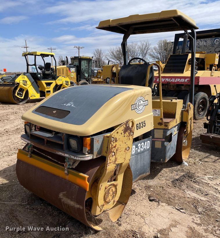 1999 Caterpillar CB334D  double drum vibratory roller - DJ5038