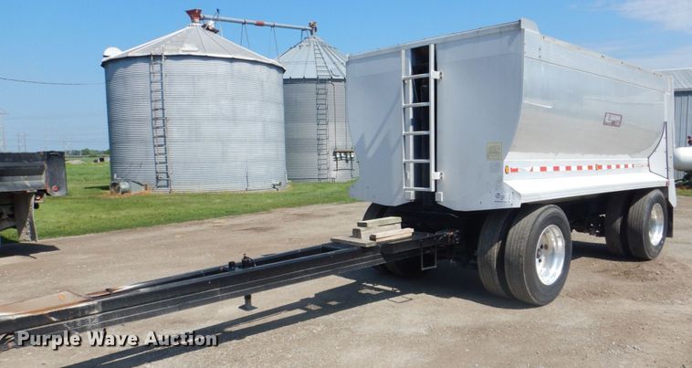 1993 Cornhusker  end dump pup trailer - DS8159