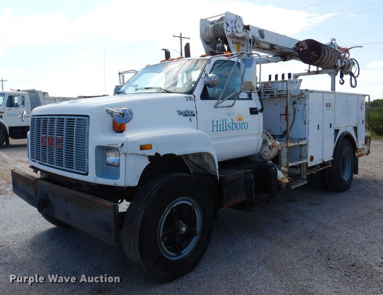 1991 GMC TopKick C6500  digger derrick truck - DB7836