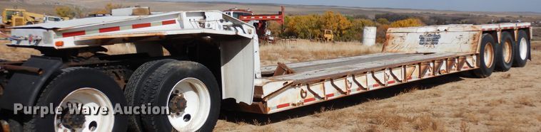 1981 Trail King 1551-4500  lowboy equipment trailer - DF8189
