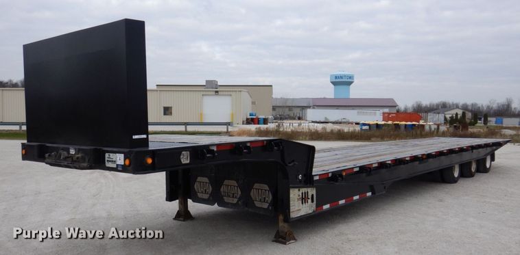 2011 Landoll 455B  drop tilt deck equipment trailer - JL9787