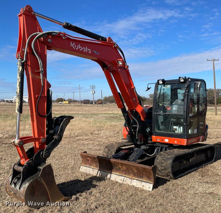 2020 Kubota KX080-4S2 mini excavator - DL0738