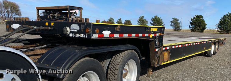 2013 Ledwell LW48-HT2-10-PB  drop deck equipment trailer - JW9291