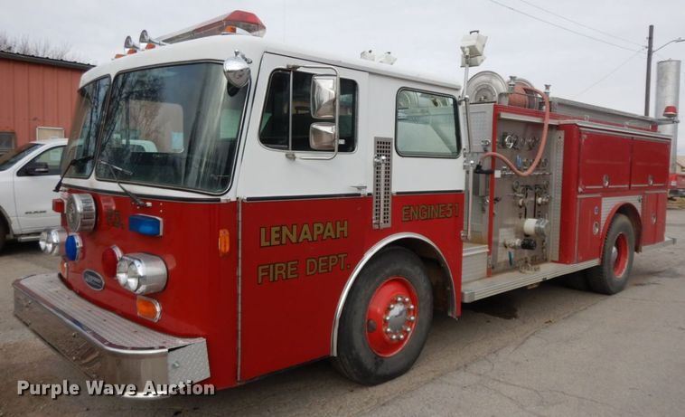 1983 Emergency One  pumper fire truck - HG9268