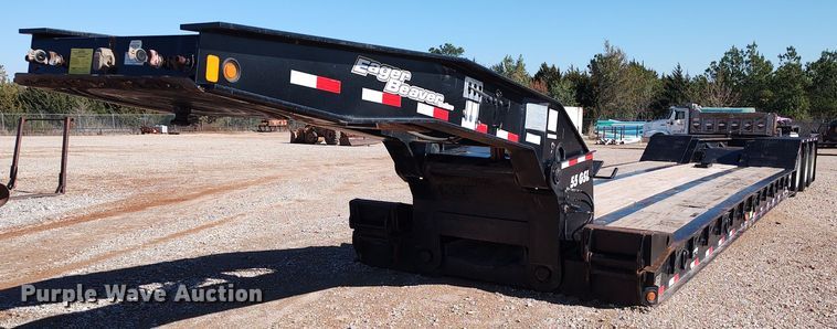 2011 Eager Beaver 55GSL  lowboy equipment trailer - LK9344