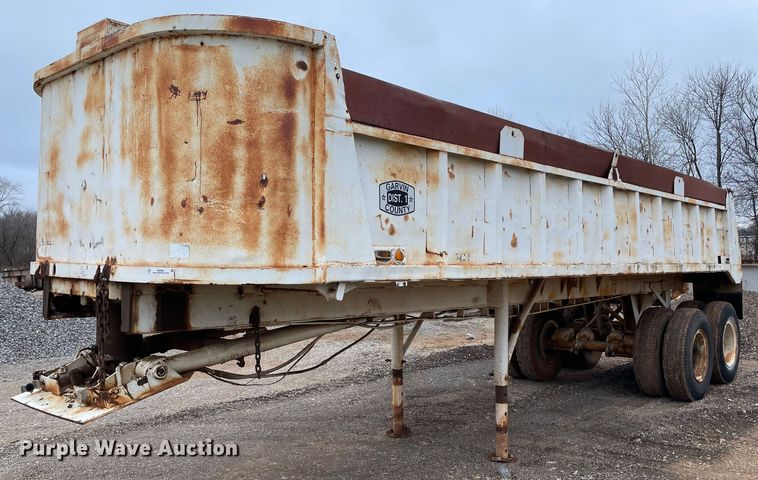 1968 Lufkin THD2  end dump trailer - MI9590