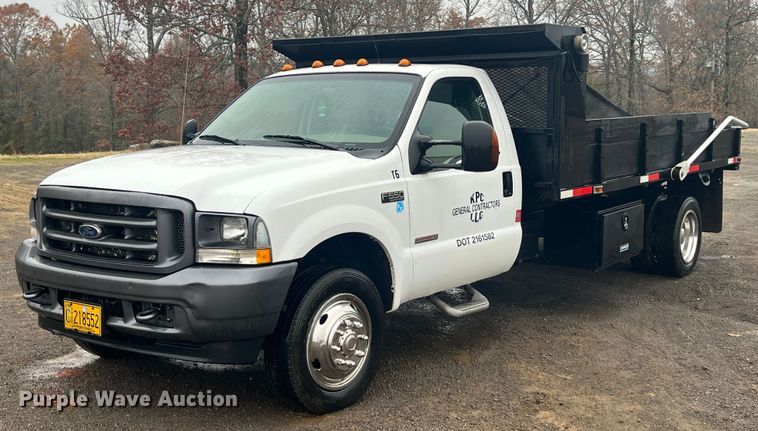 2004 Ford F550 Super Duty  dump flatbed truck - ID9277
