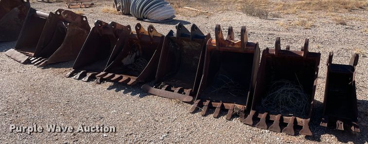 (8) backhoe buckets - MP9070