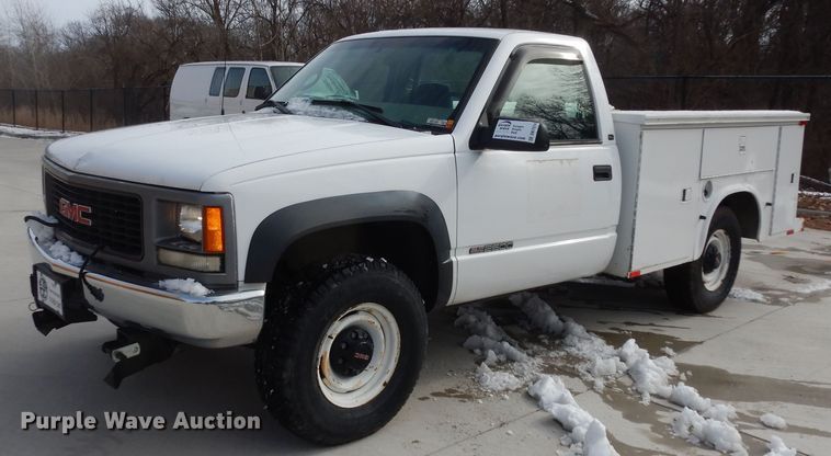 1999 GMC Sierra 2500 SL  utility bed pickup truck - DK7574