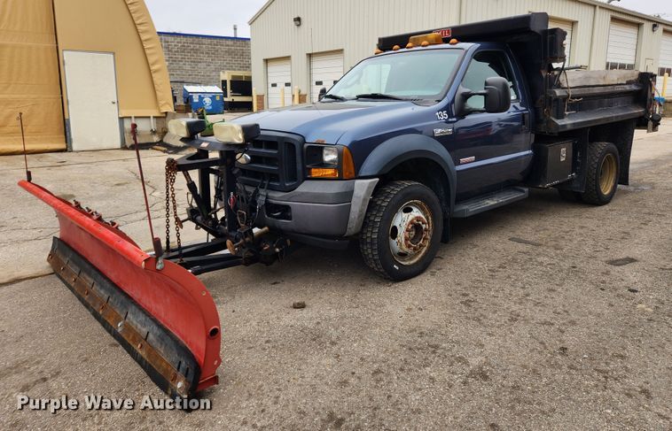 2007 Ford F450 Super Duty XL  dump flatbed truck - KT9474