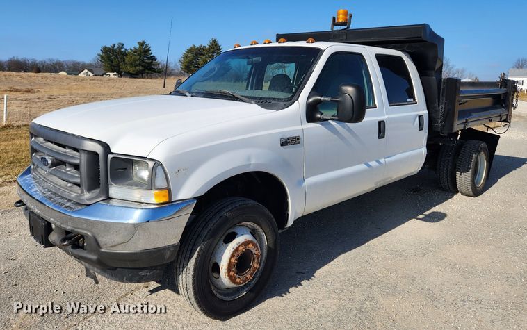 2003 Ford F450 Super Duty XL  dump flatbed truck - KT9454