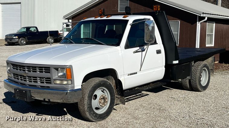 1999 Chevrolet C3500  dump flatbed pickup truck - MW9497