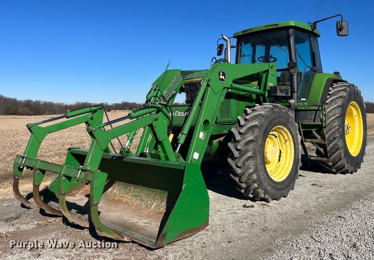 1993 John Deere 7800  MFWD tractor - MW9491
