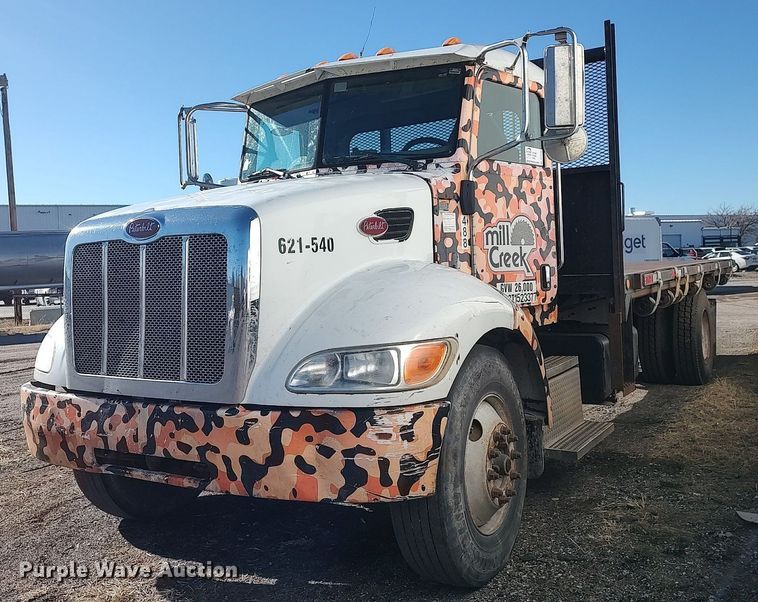 2009 Peterbilt 335  dump flatbed truck - DO3726