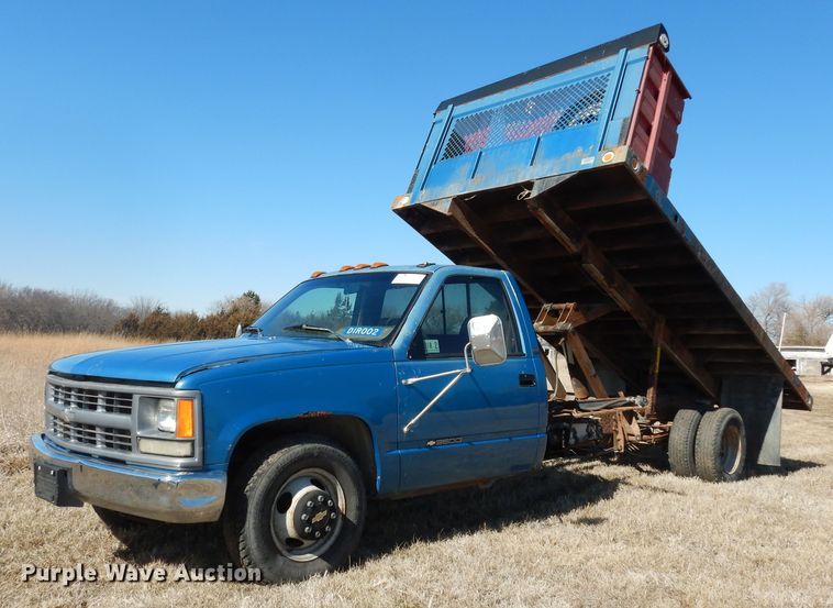 1994 Chevrolet C3500  dump flatbed pickup truck - DK7625