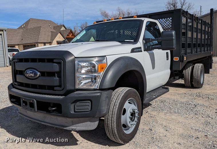 2012 Ford F550 Super Duty  flatbed truck - LF9596