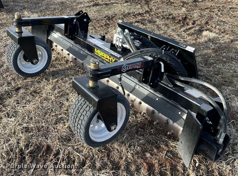 Virnig  90" W skid steer power rake - DG5424