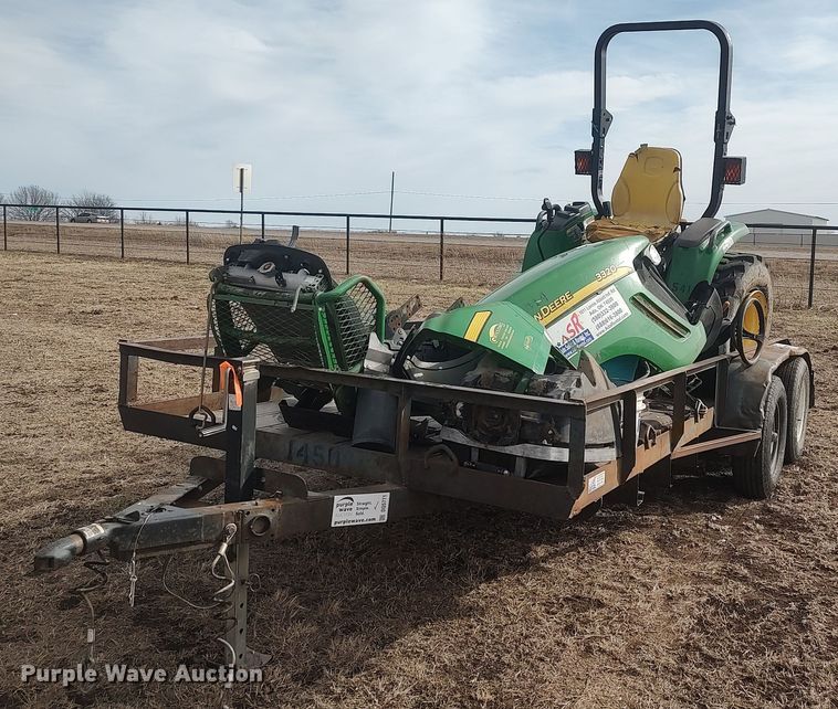 Shop built  utility trailer with tractor - DQ5771