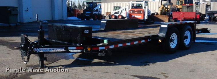 2008 Towmaster T-12DT  tilt deck equipment trailer - KU9733