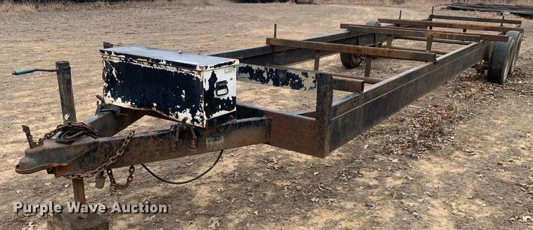 Shop built  pipe trailer - KV9635