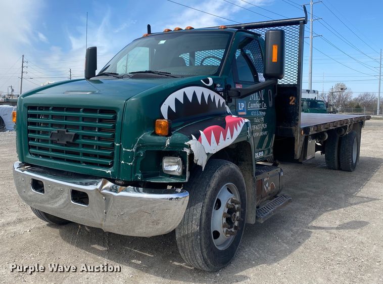 2007  Chevrolet C7500  dump flatbed truck - DL7132