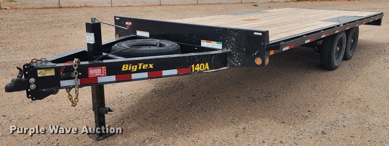2021 Big Tex 14OA-20BK-8SIR  equipment trailer - KC9683