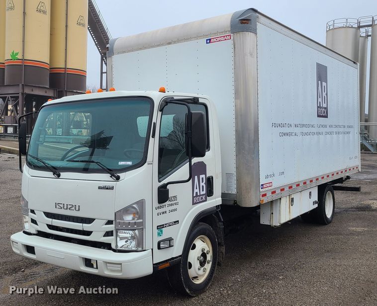 2018 Isuzu NPR  box truck - LH9962