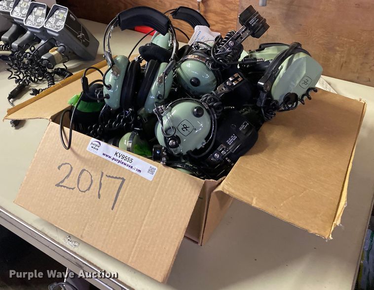 Approximately 13 David Clark aviation headsets - KV9555