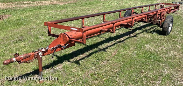 Shop built  hay bale trailer - MY9628