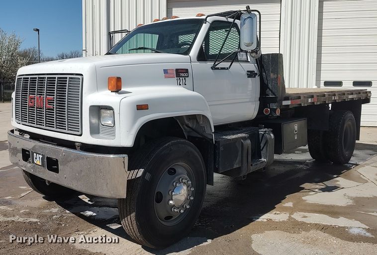 2000 GMC C7500  dump flatbed truck - DQ0481