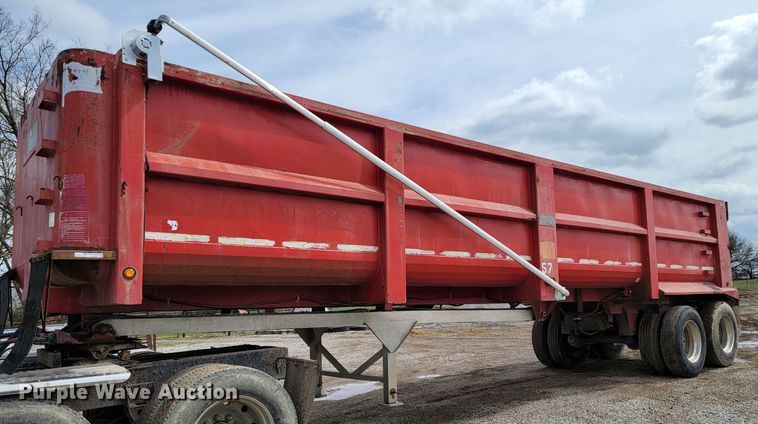 1998 Travis  end dump trailer - HG9490