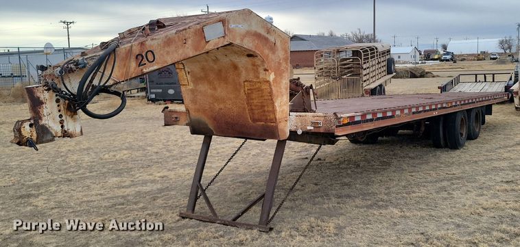 1976 Dakota Trail-EZE  tilt deck equipment trailer - LG9402