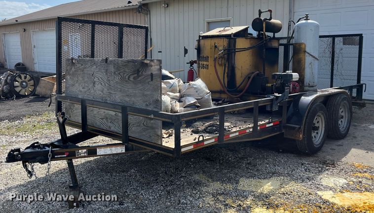 2011 SealMaster Crack Pro 100 Skid  crack sealer with 2011 Heartland trailer - LA9885