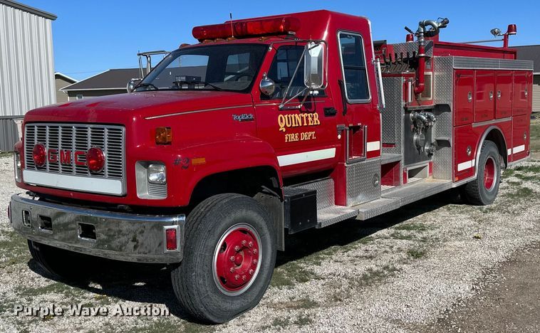 1991 GMC TopKick  pumper fire truck - KL9241