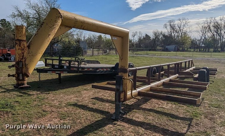 Shop built  hay bale trailer - MN9857