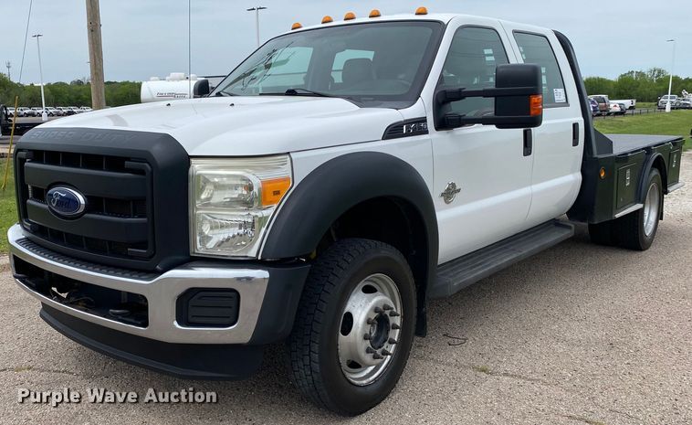 2012 Ford F450 Super Duty  Crew Cab flatbed truck - DL7170