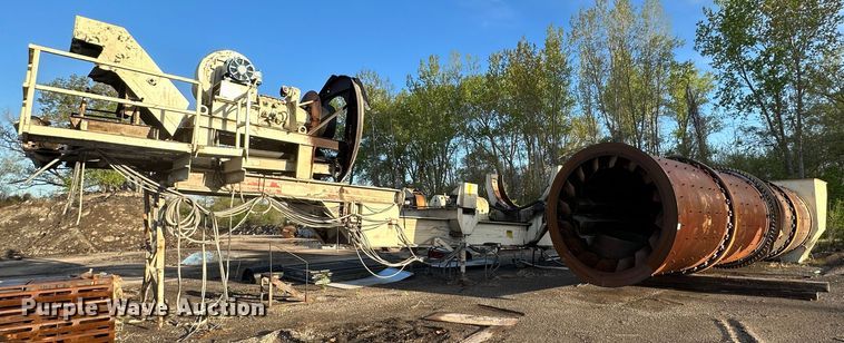 Cedarapids  asphalt drum mixer and frame - DR5201