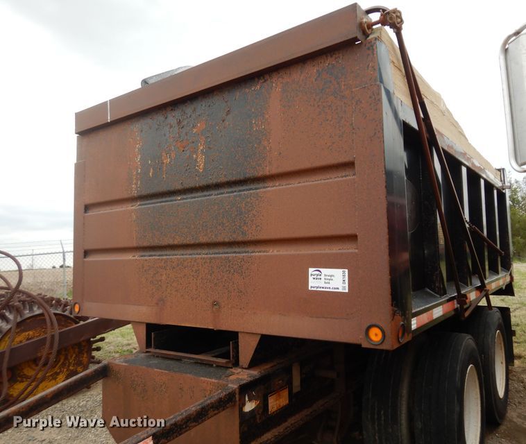 2009 Neville FL13  end dump pup trailer - DK1830