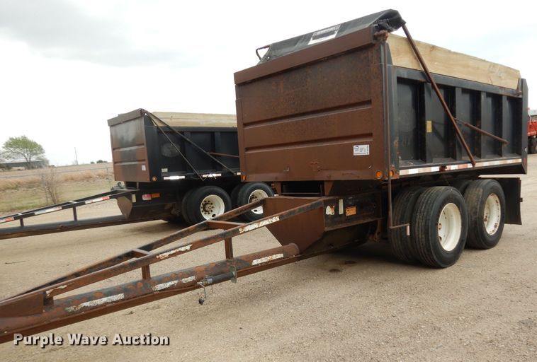 2009 Neville FL13  end dump pup trailer - DK1842