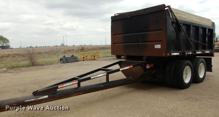 2009 Neville FL13  end dump pup trailer - DK1843
