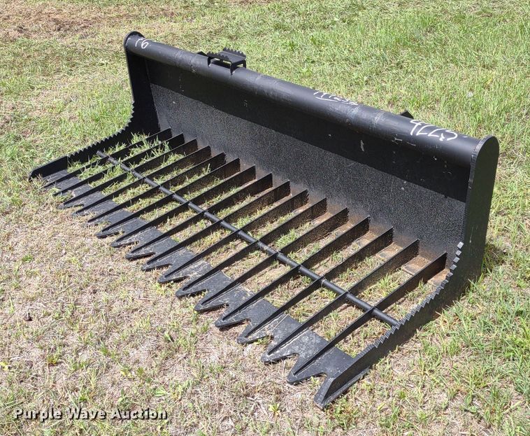 KC  76"W skid steer rock bucket - LL9143