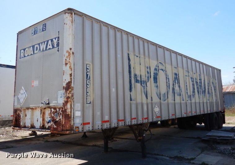 1977 Budd  dry van trailer - KU9974