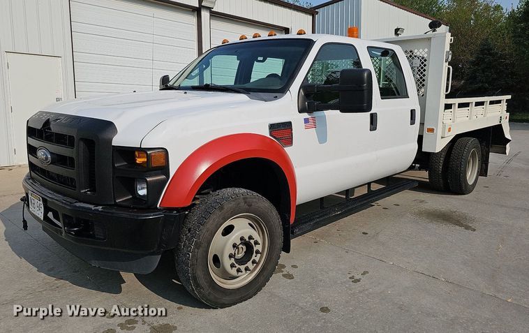 2008 Ford F550 Super Duty XL  Crew Cab flatbed truck - DO4400