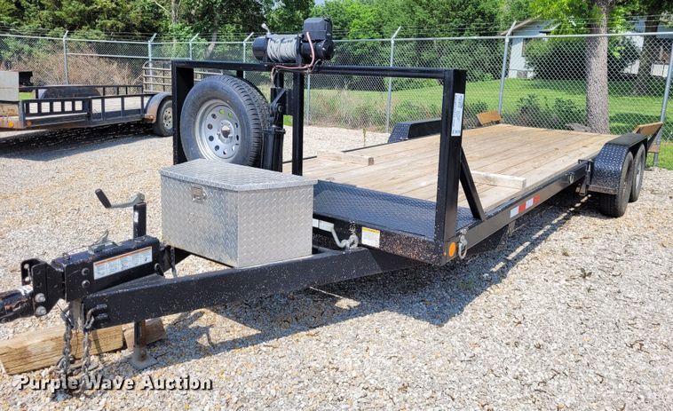 2011 Eagle 7X24BTA35  tilt deck equipment trailer - DK1916