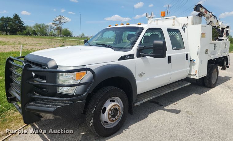 2012 Ford F550 Super Duty XL  Crew Cab utility / service truck - MW9728