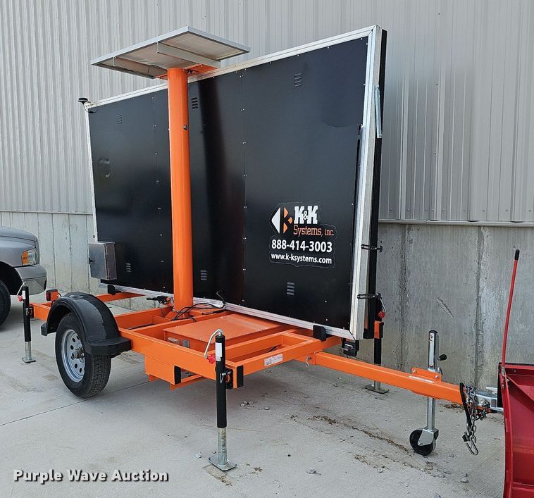 2020 K & K Systems MB14281 W15570  message board trailer - MD9868