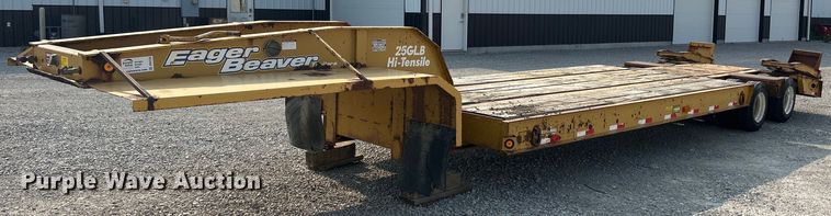 2000 Eager Beaver 25GLB  lowboy equipment trailer - DR4728